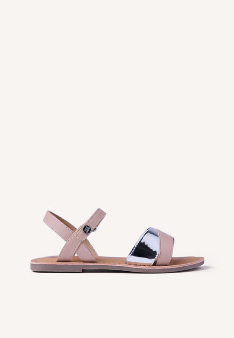 SANDALIAS PIEL BRILLO AWENDO