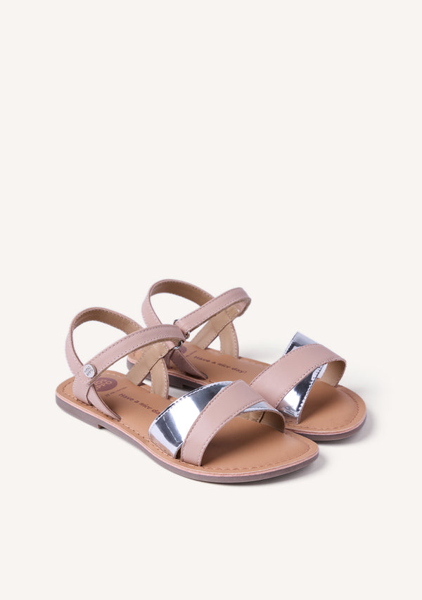 SANDALIAS PIEL BRILLO AWENDO