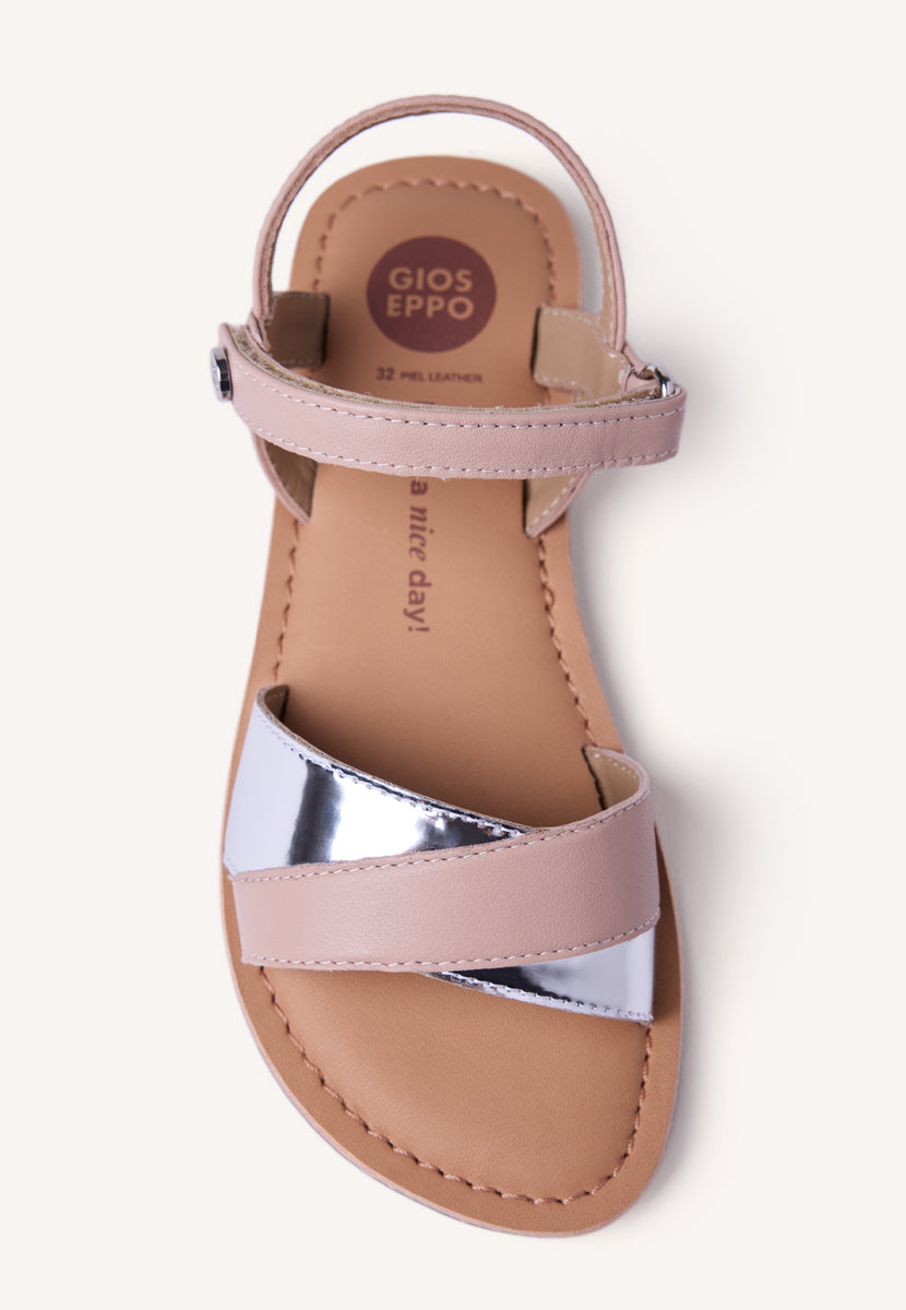 SANDALIAS PIEL BRILLO AWENDO