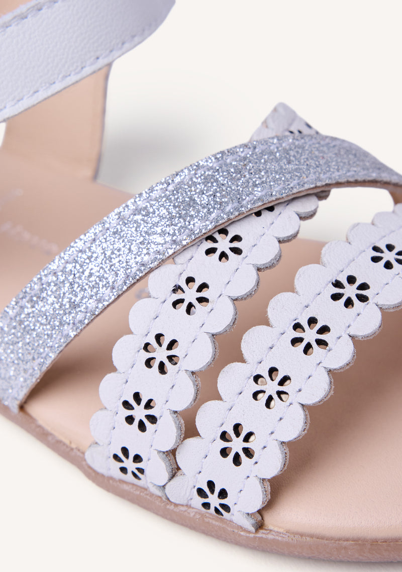 GIOSEPPO BAREFOOT - SANDALES CUIR BRILLANCE AJOURÉS MIKLEUS