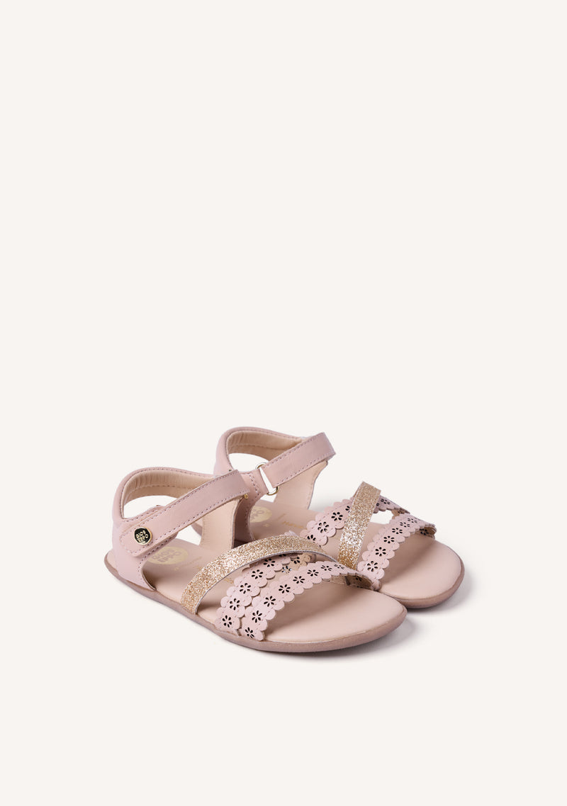 GIOSEPPO BAREFOOT - SHINY CUT-OUT LEATHER SANDALS MIKLEUS