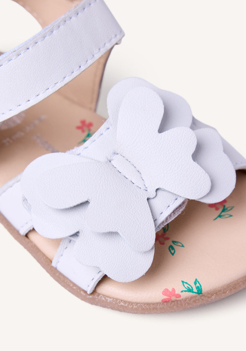 GIOSEPPO BAREFOOT - LEATHER SANDALS WITH BUTTERFLY NANDI