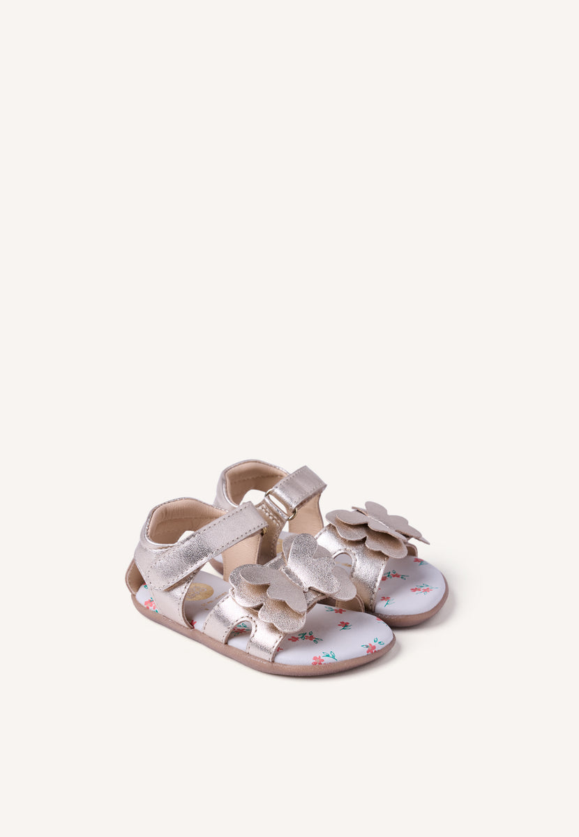 GIOSEPPO BAREFOOT - SANDALI PELLE BRILLANTEZZA FARFALLA NANDI