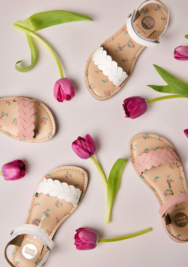 BRAIDED LEATHER SANDALS PASMAN