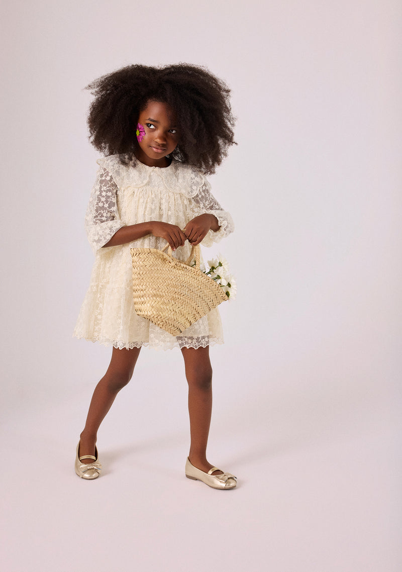 BOW LEATHER BALLET FLATS MAJENGO