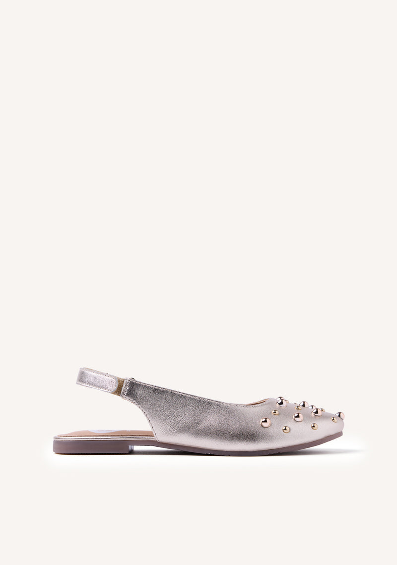STUDDED LEATHER BALLET FLATS NAMANYE