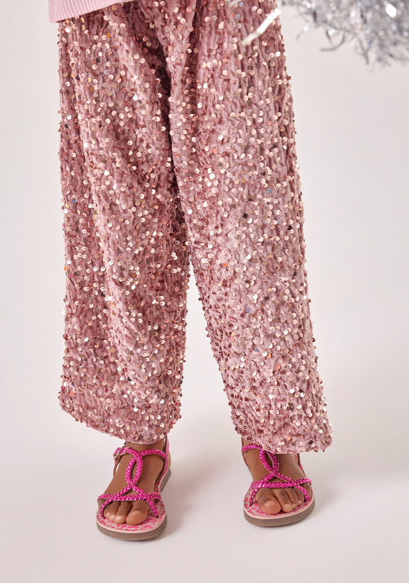 BRAIDED SHINY LEATHER SANDALS BODEN