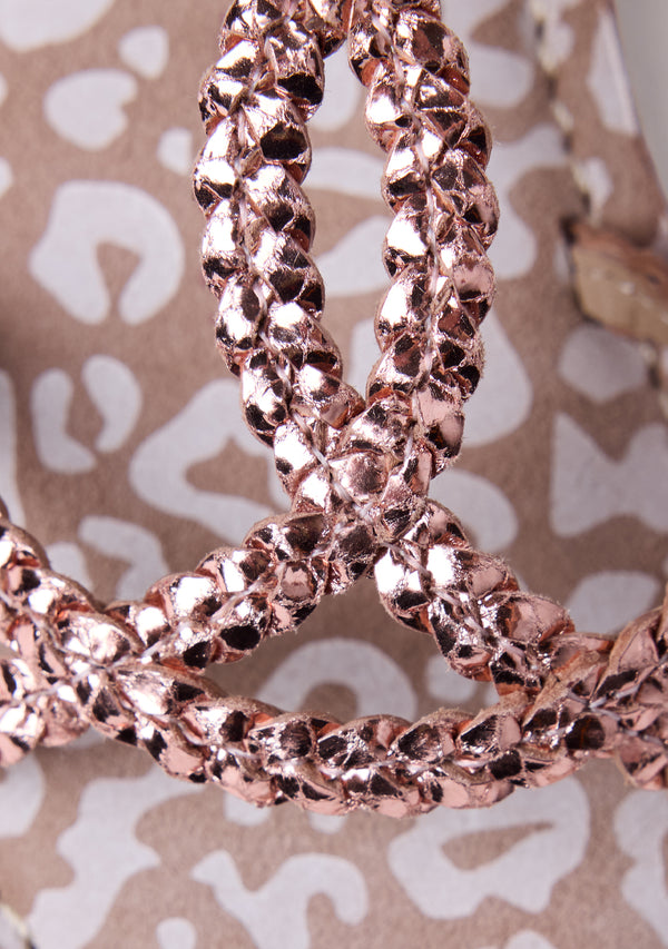 SANDALIAS PIEL TRENZADA BRILLO BODEN