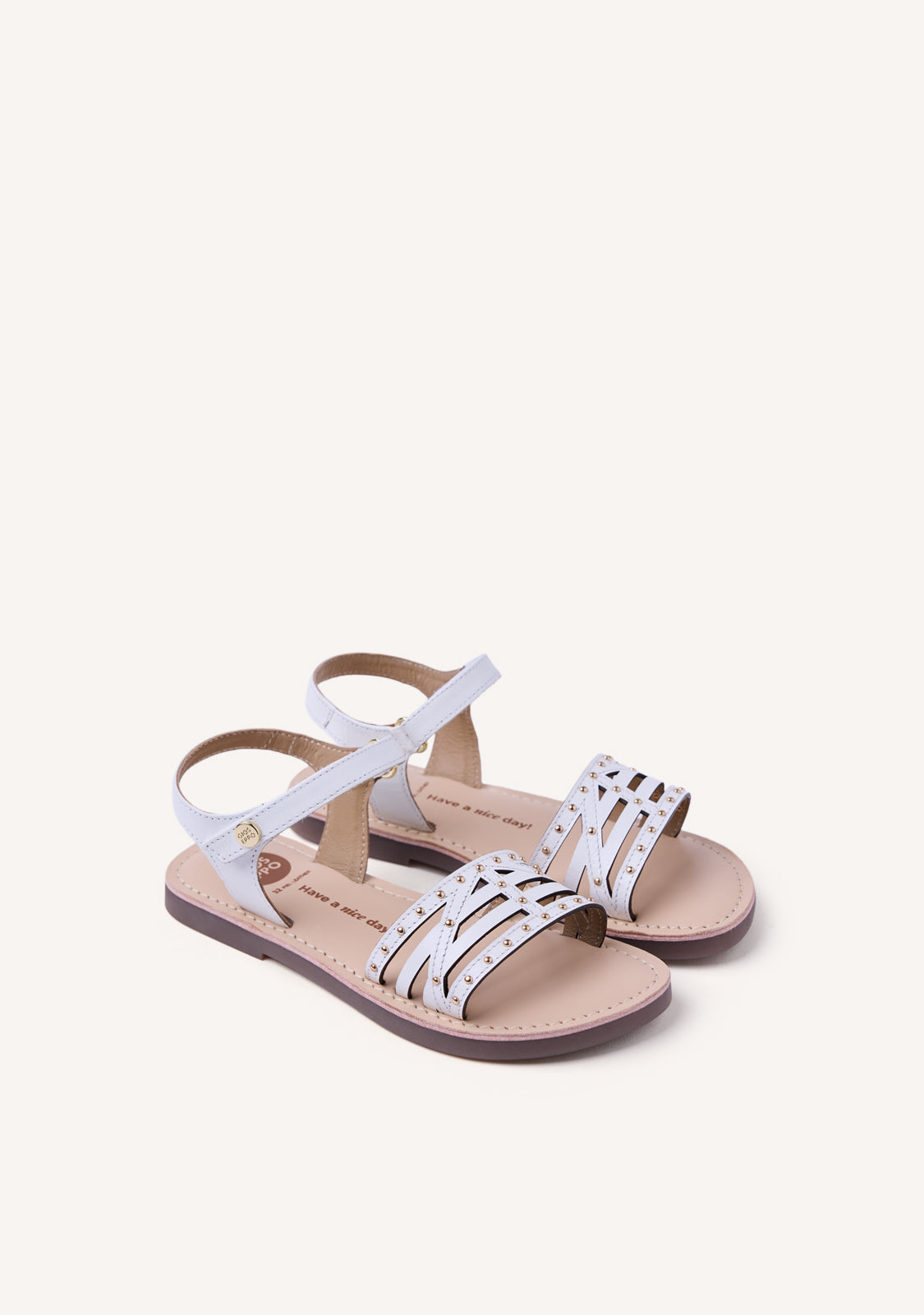 STUDDED LEATHER SANDALS YSTAD