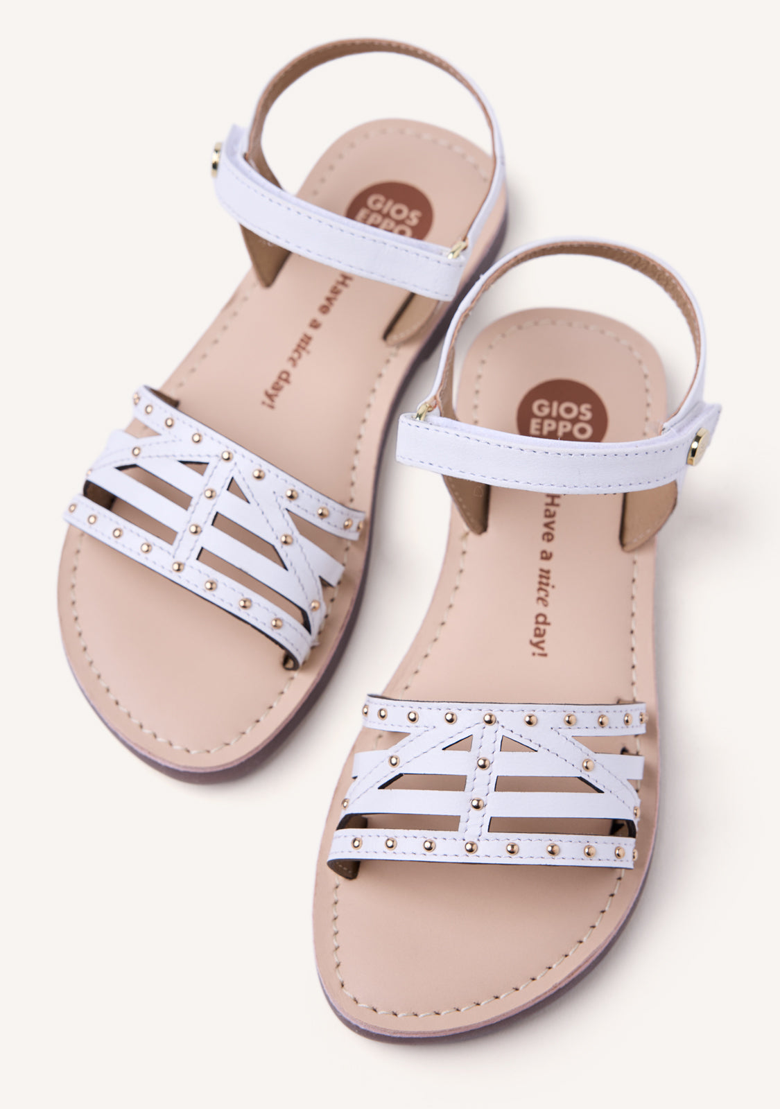 STUDDED LEATHER SANDALS YSTAD