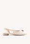 JEWEL LEATHER SLINGBACK BALLET FLATS MUHURU