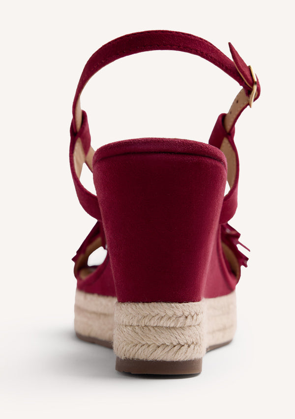 SANDALI ZEPPA PELLE FRANGE KILOSA