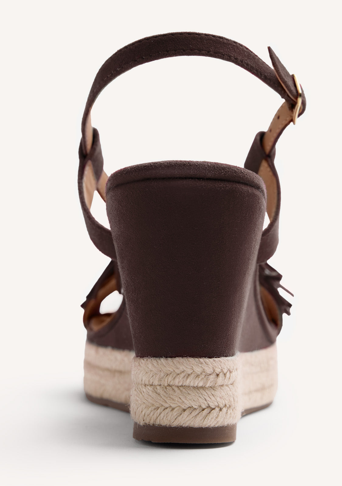 FRINGES LEATHER WEDGE SANDALS KILOSA