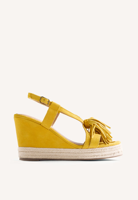 SANDALI ZEPPA PELLE FRANGE KILOSA