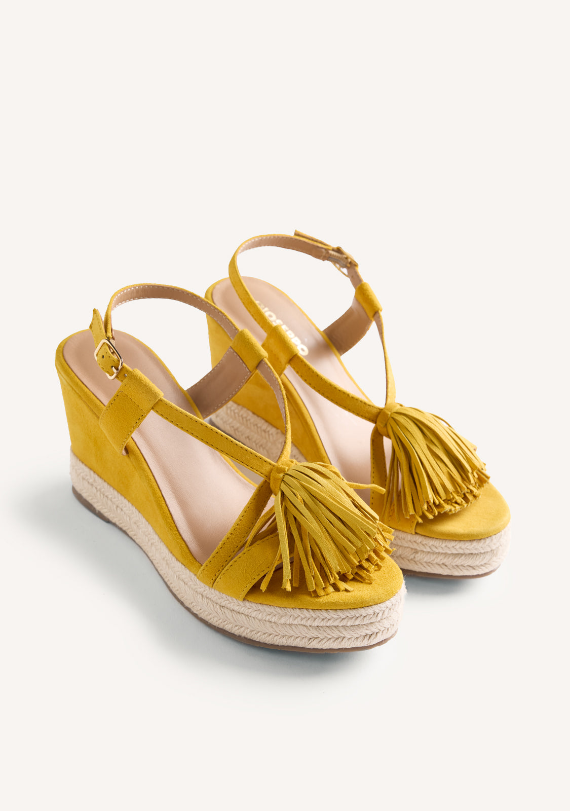 FRINGES LEATHER WEDGE SANDALS KILOSA