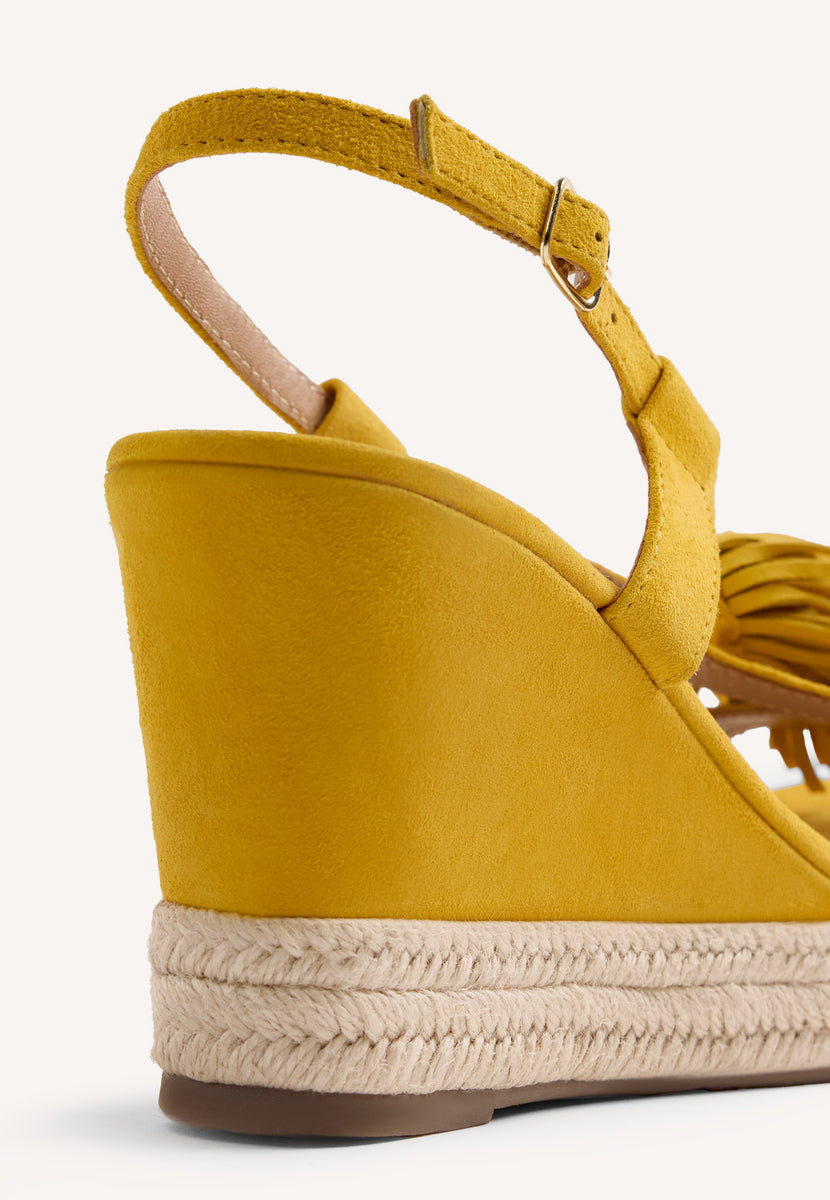 SANDALI ZEPPA PELLE FRANGE KILOSA