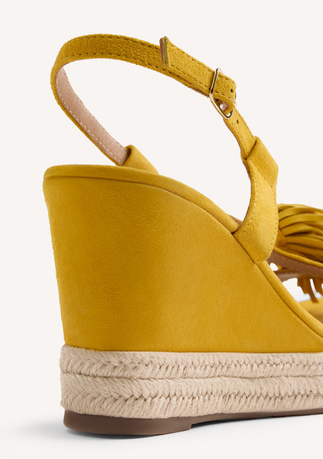 FRINGES LEATHER WEDGE SANDALS KILOSA