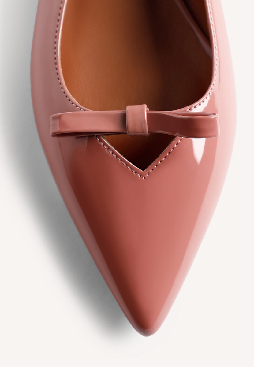 ZAPATOS TACÓN EFECTO CHAROL KOANI