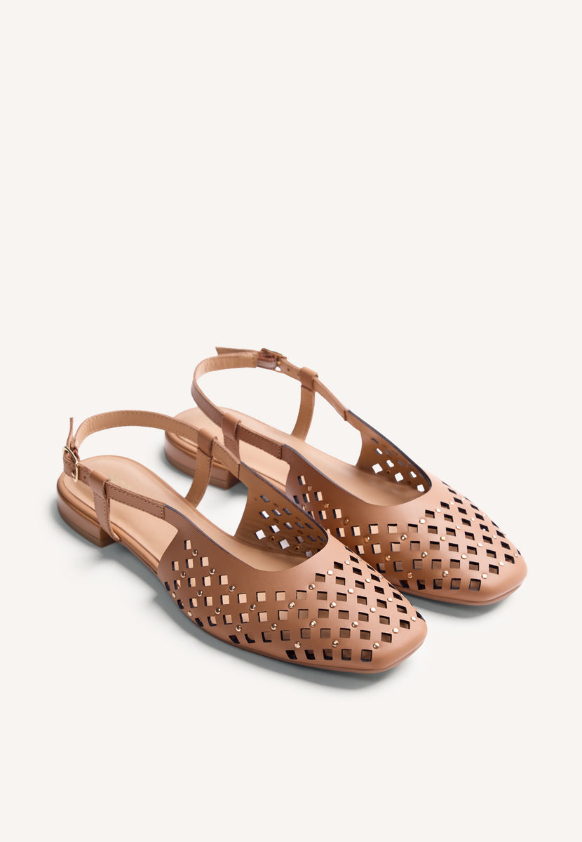 BAILARINAS DESTALONADAS PIEL CALADA KYAYA