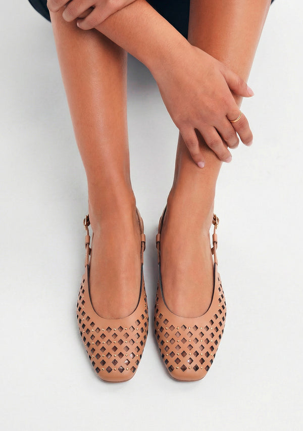 STUDDED LEATHER SANDALS BAIS