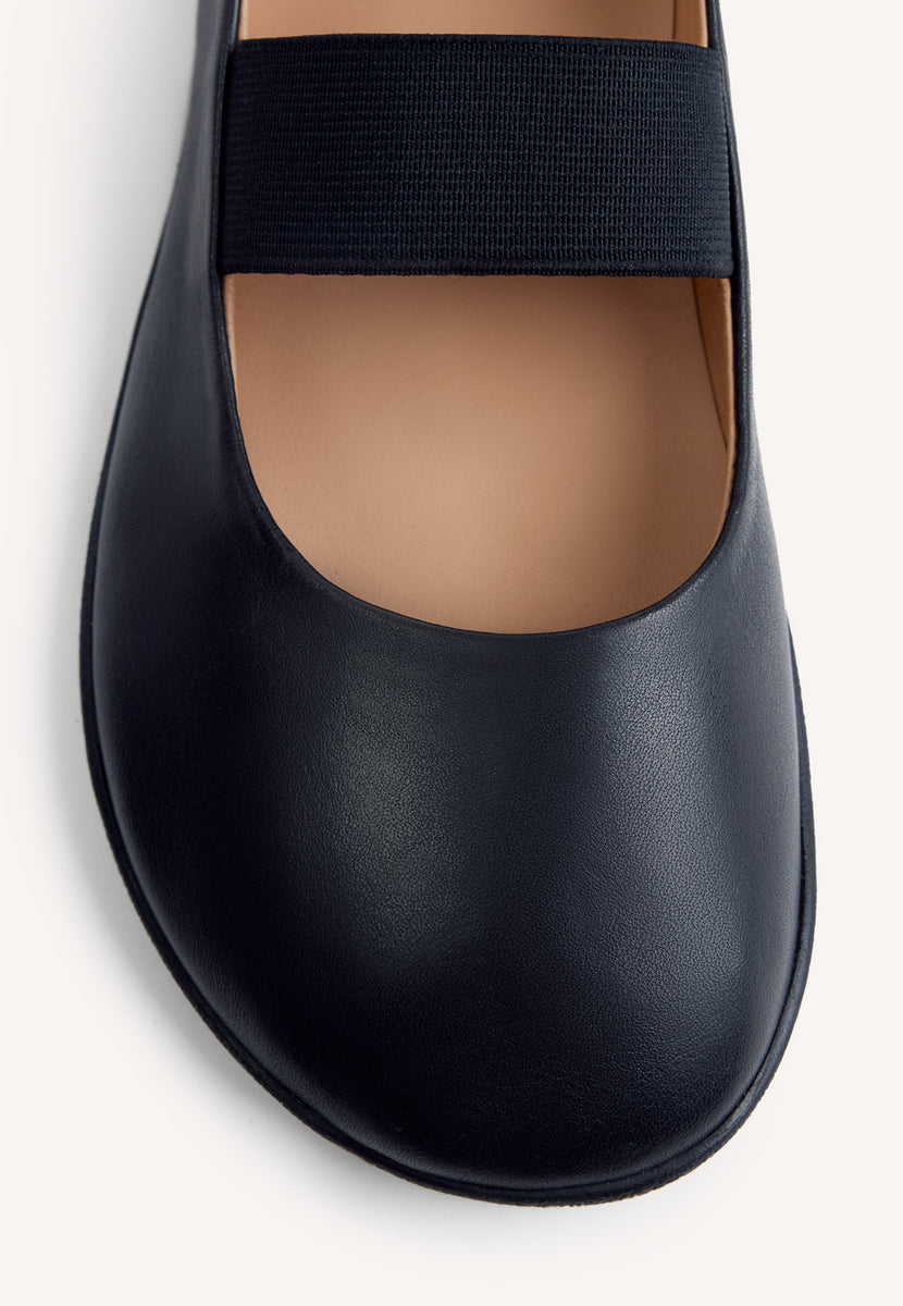 GIOSEPPO BAREFOOT - LEATHER BALLET FLATS MALAKISI