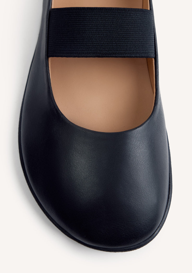 GIOSEPPO BAREFOOT - LEATHER BALLET FLATS MALAKISI