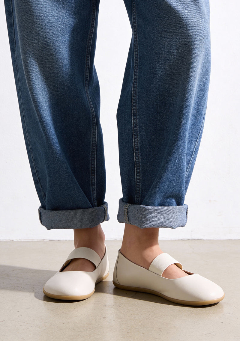 GIOSEPPO BAREFOOT - LEATHER BALLET FLATS MALAKISI