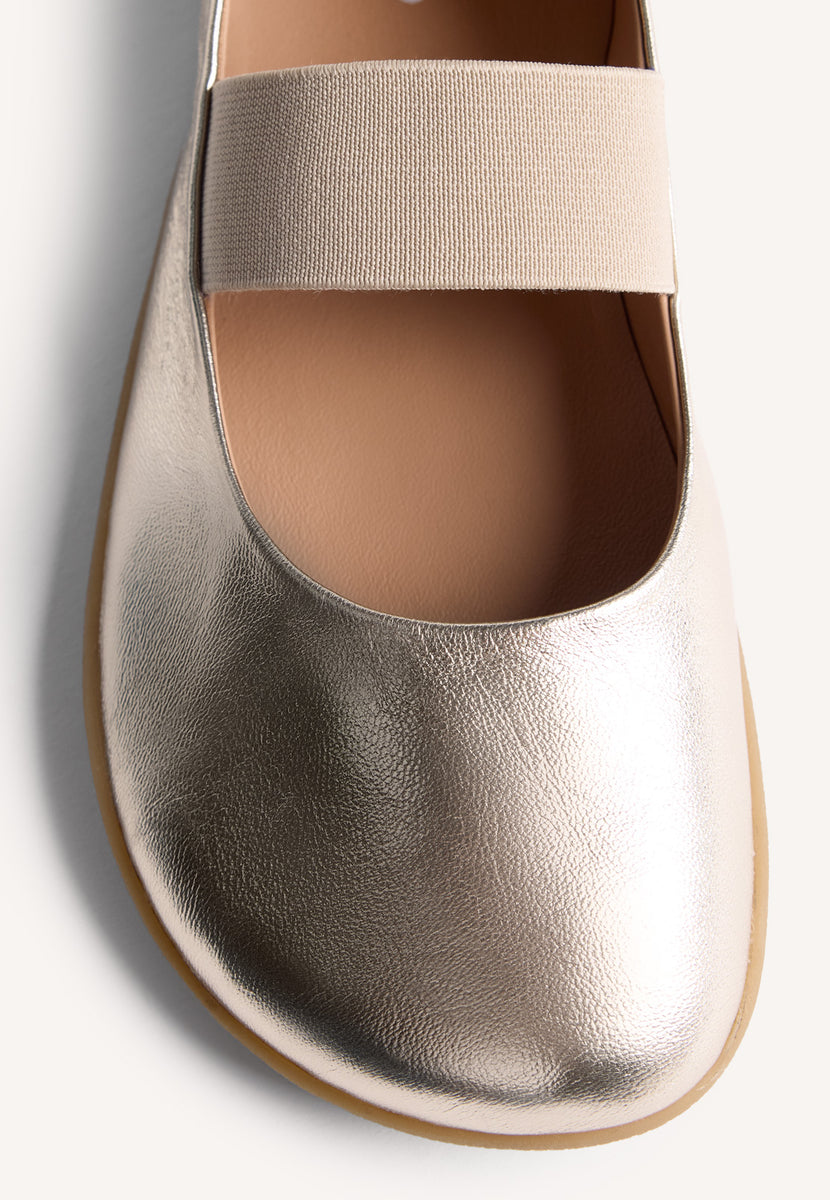 GIOSEPPO BAREFOOT - LEATHER BALLET FLATS MALAKISI