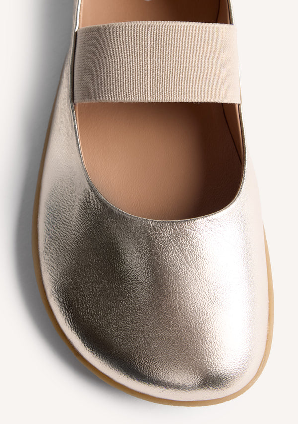 GIOSEPPO BAREFOOT - LEATHER BALLET FLATS MALAKISI