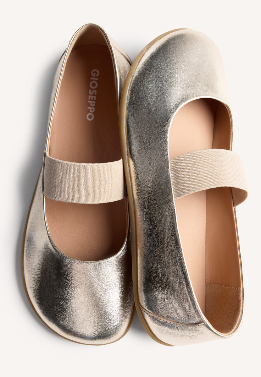 GIOSEPPO BAREFOOT - LEATHER BALLET FLATS MALAKISI