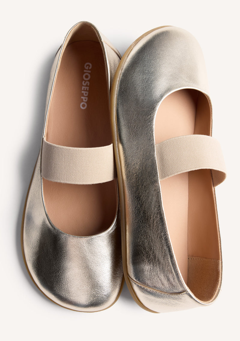 GIOSEPPO BAREFOOT - BALLERINES CUIR MALAKISI