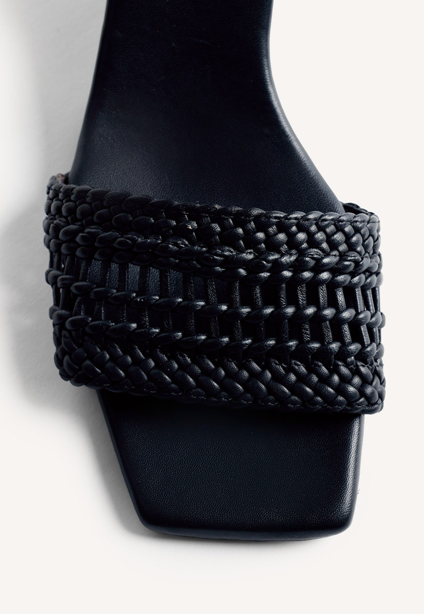 SANDALI ZEPPA PELLE INTRECCIATA MARERENI