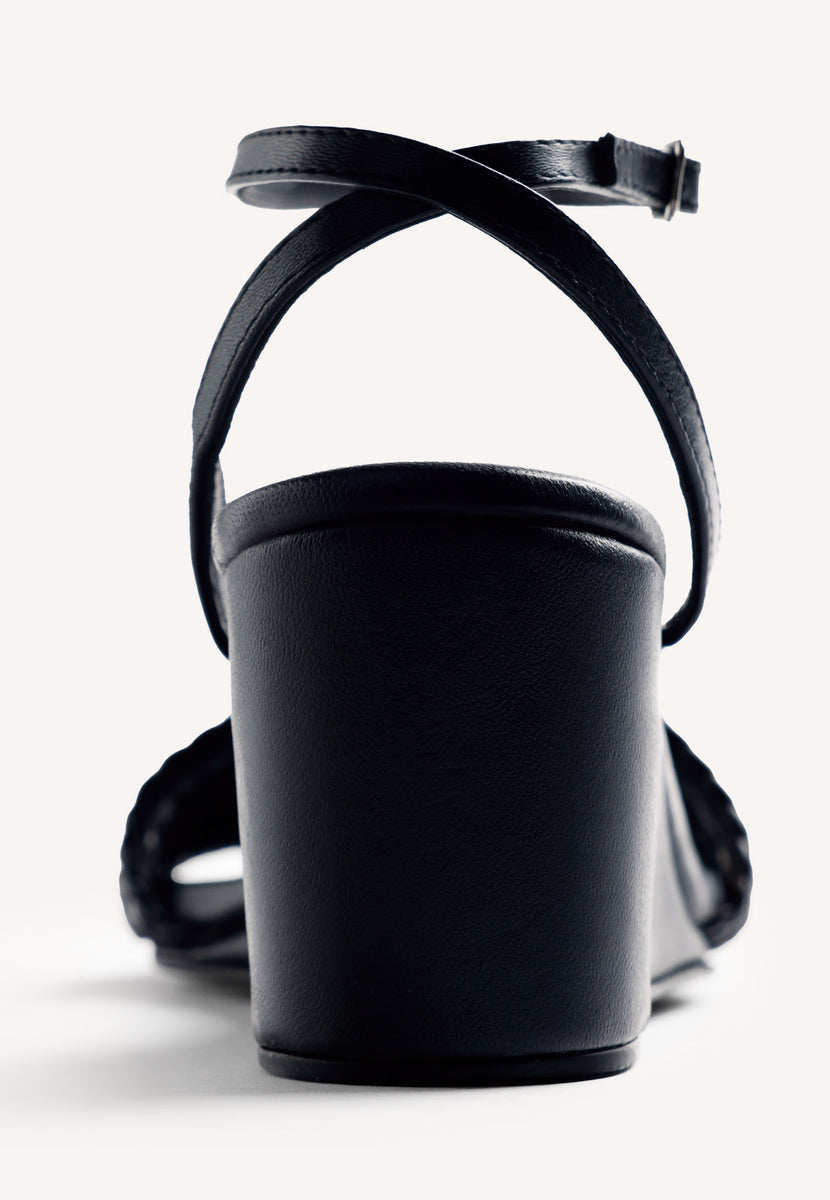 SANDALI ZEPPA PELLE INTRECCIATA MARERENI