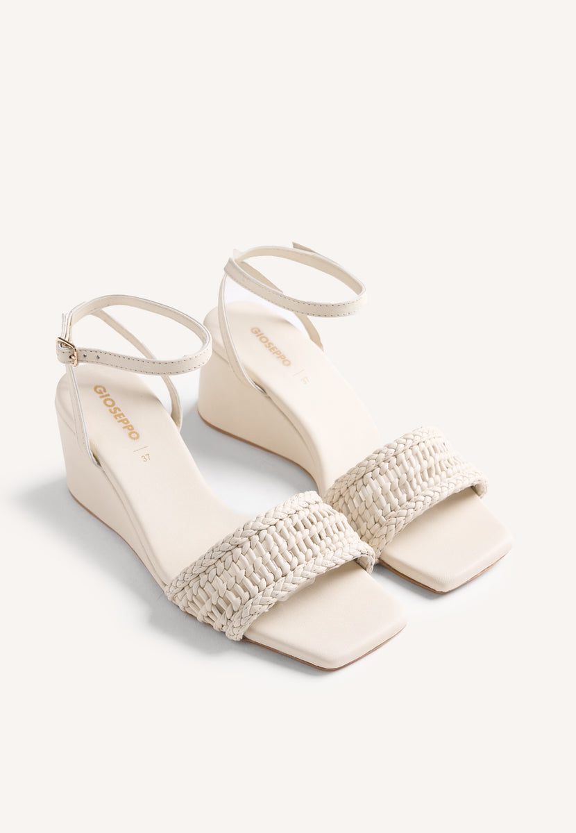 SANDALI ZEPPA PELLE INTRECCIATA MARERENI