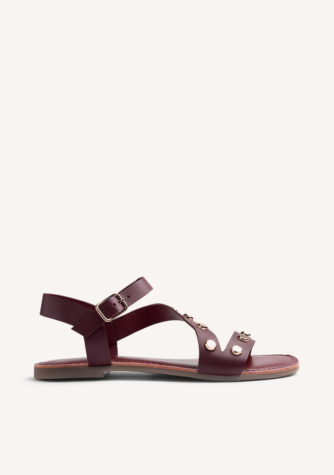 STUDDED LEATHER SANDALS MASENO