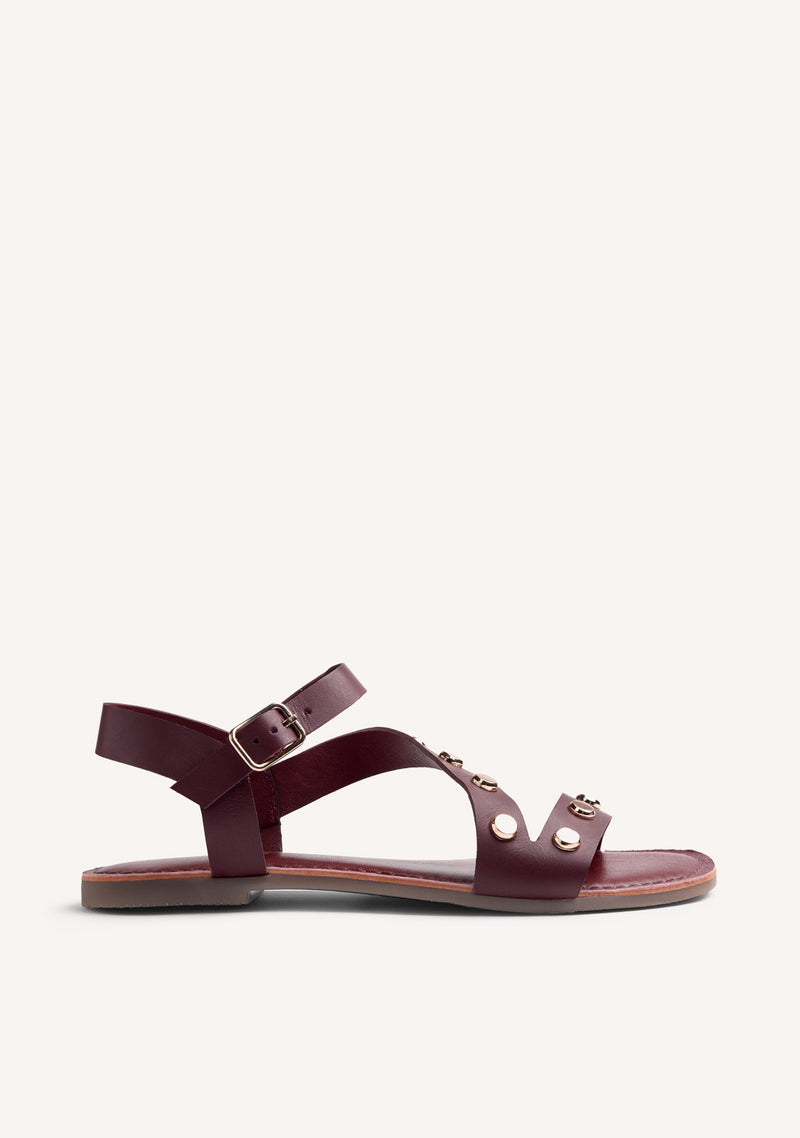 SANDALIAS PIEL TACHAS MASENO