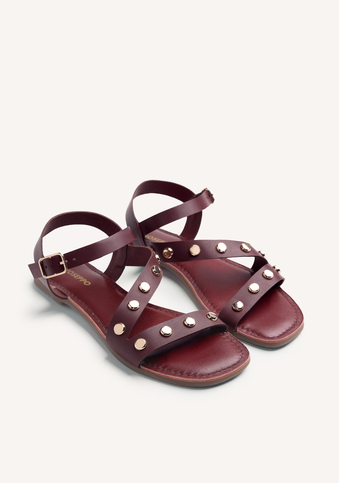 STUDDED LEATHER SANDALS MASENO