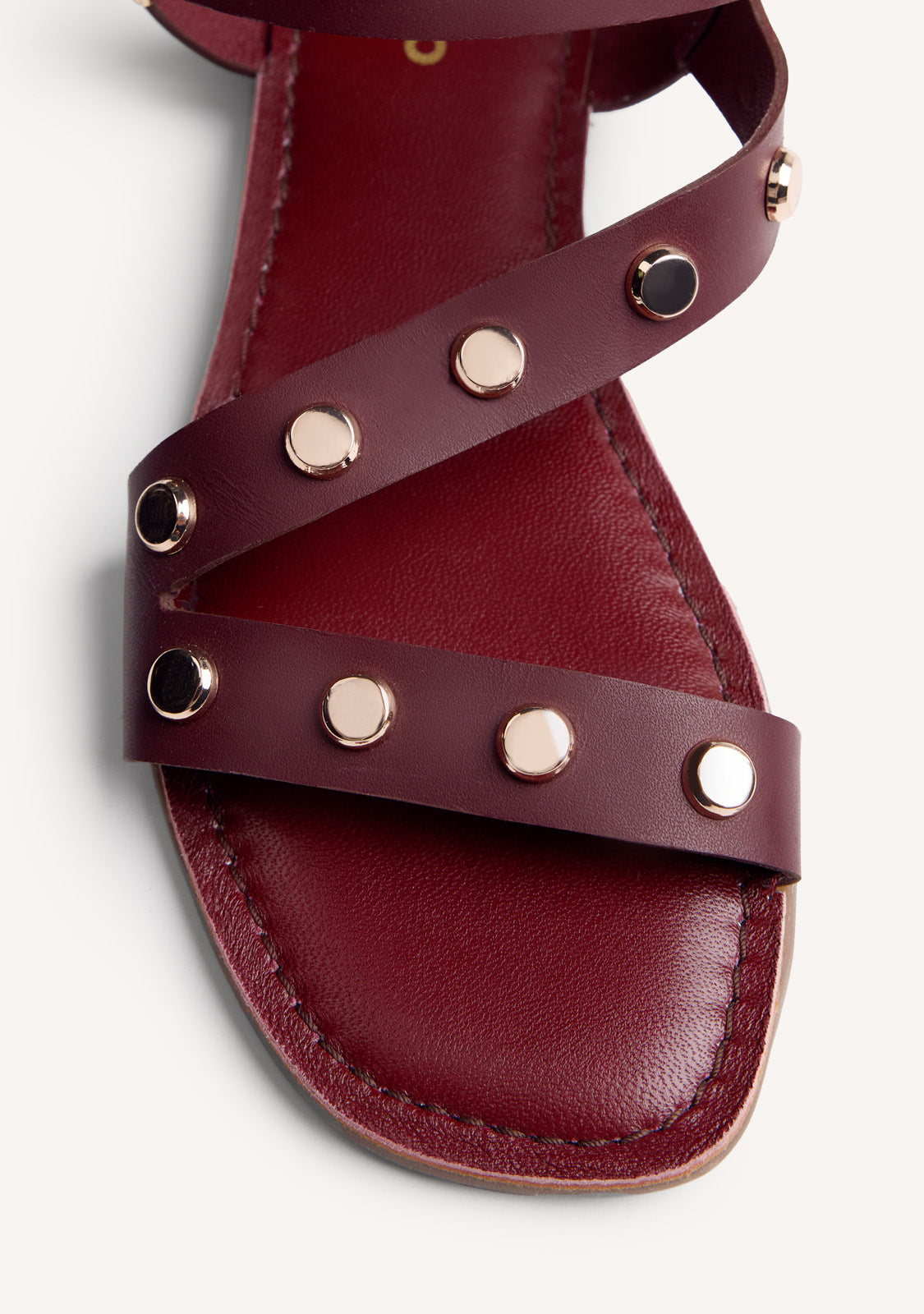 STUDDED LEATHER SANDALS MASENO