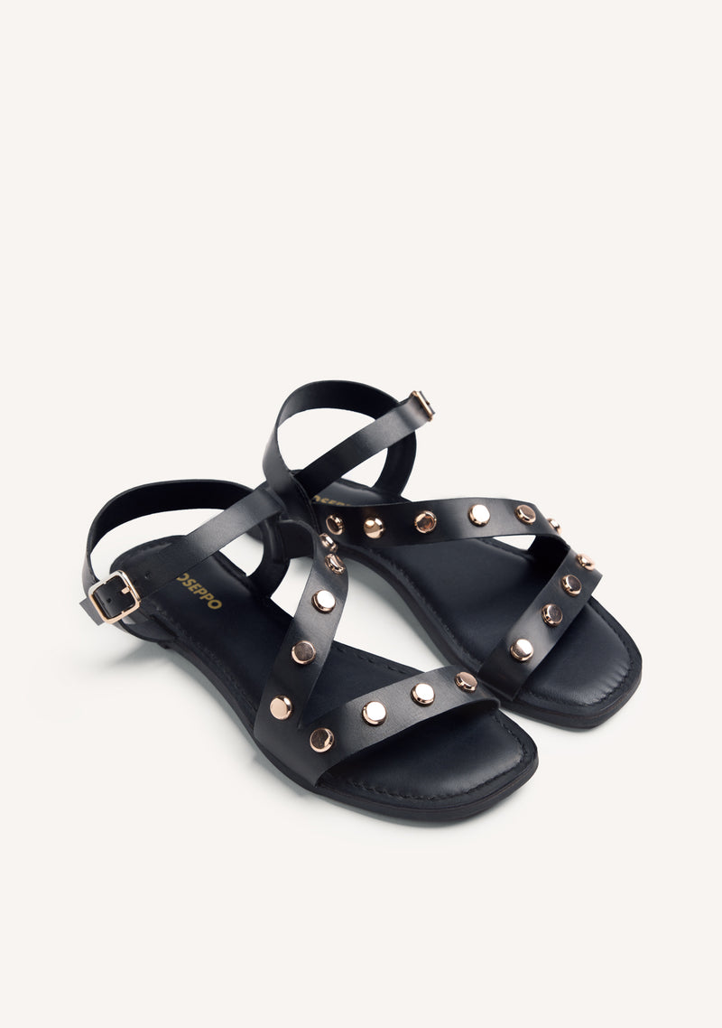 SANDALIAS PIEL TACHAS MASENO