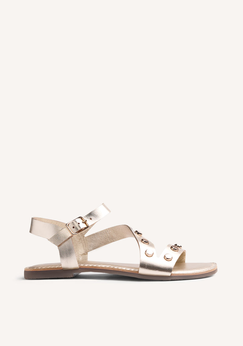 SANDALIAS PIEL TACHAS MASENO