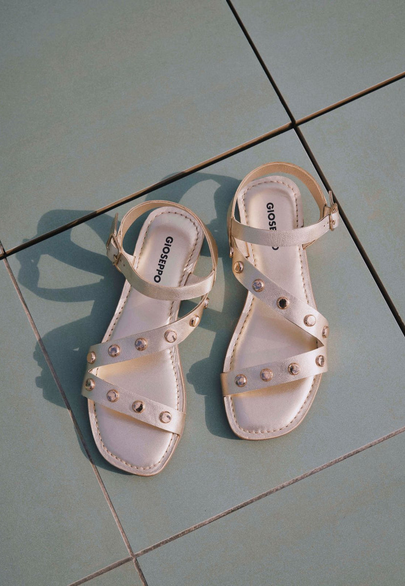 STUDDED LEATHER SANDALS MASENO