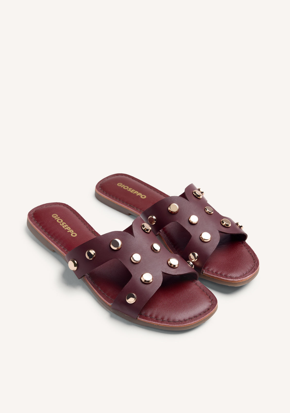 STUDDED LEATHER SANDALS MILLSTON