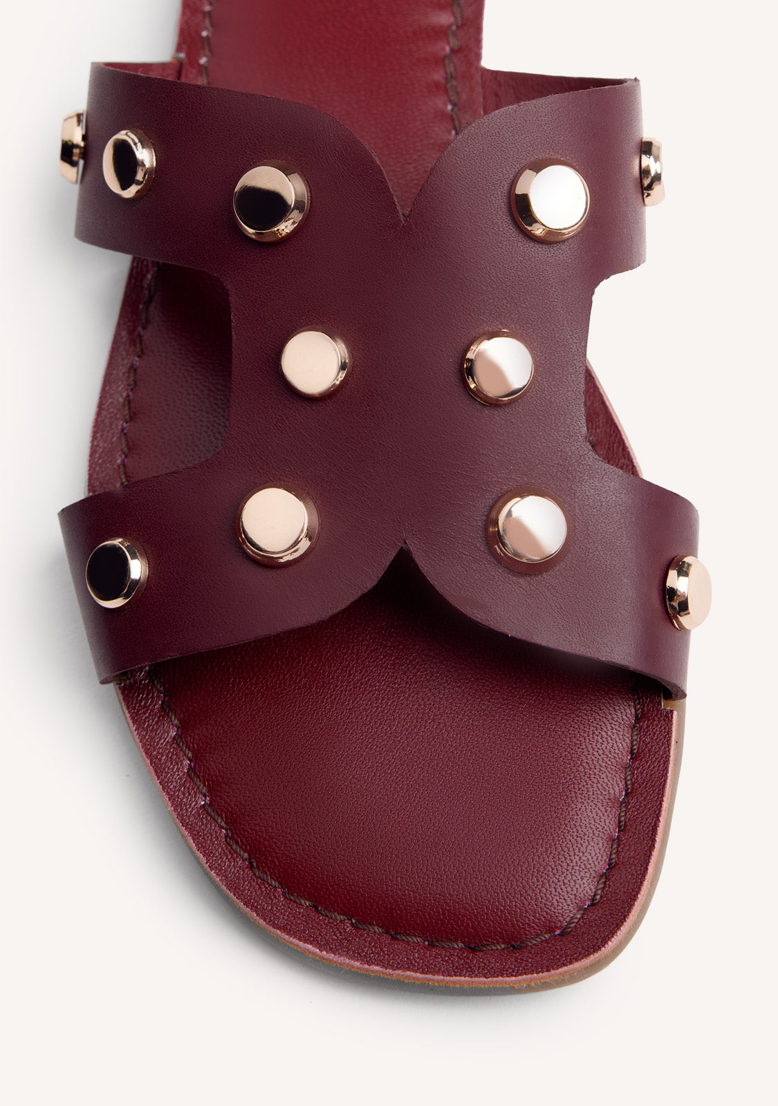 STUDDED LEATHER SANDALS MILLSTON