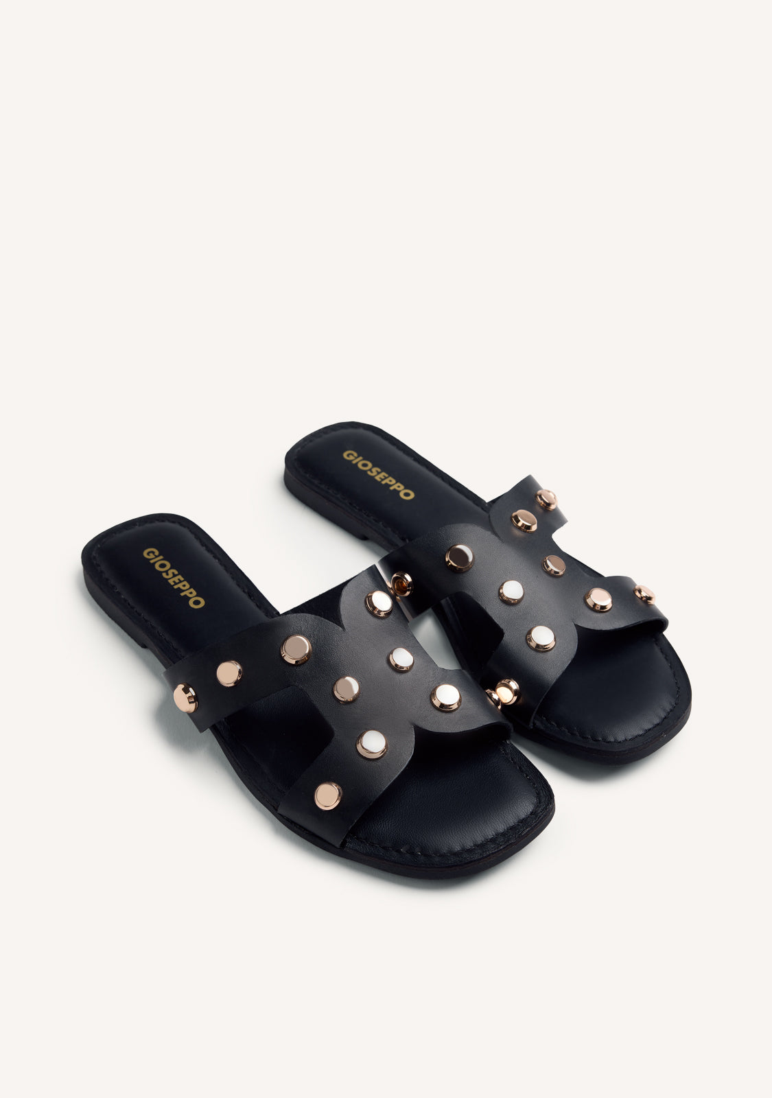 STUDDED LEATHER SANDALS MILLSTON