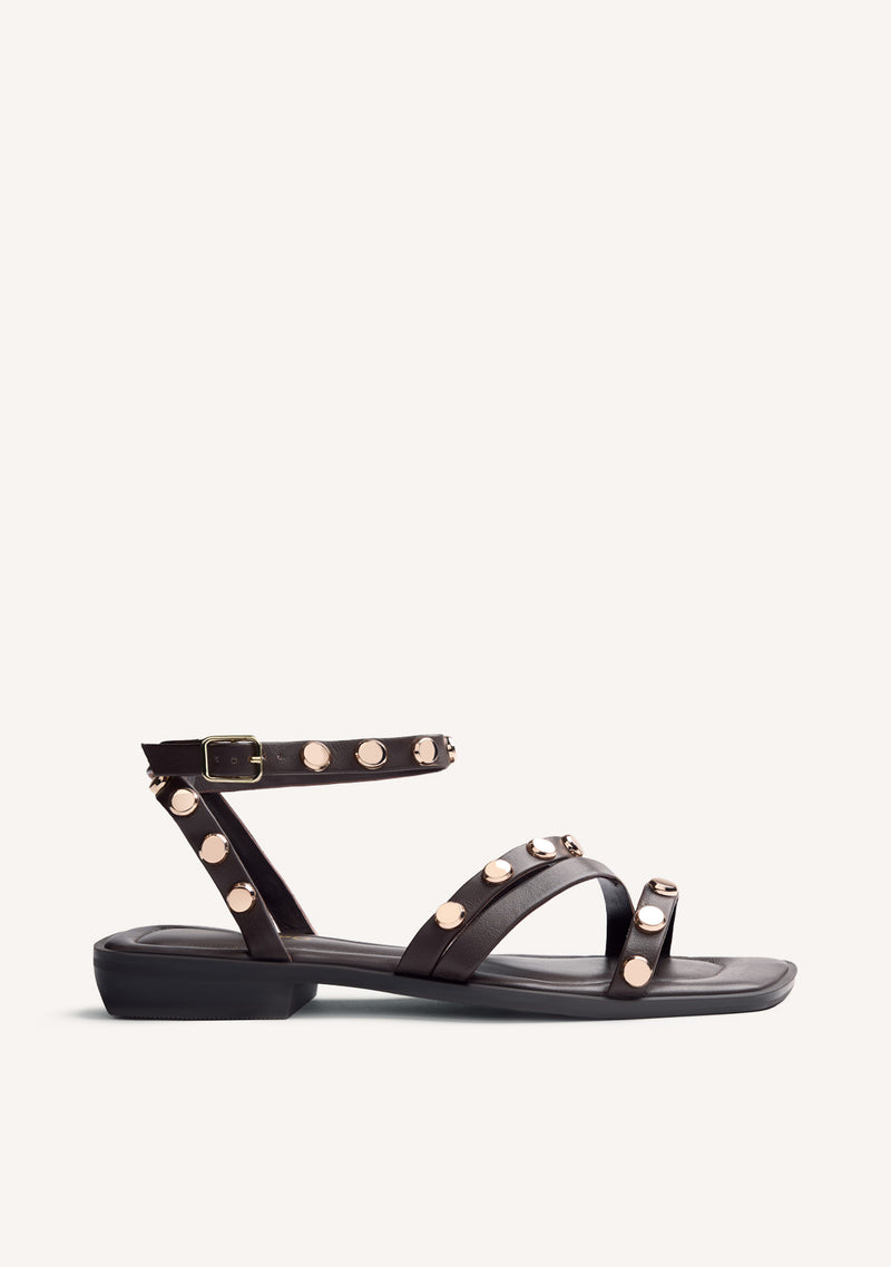 LEATHER STUDDED SANDALS MINDO