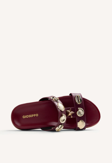 BEADED LEATHER SANDALS NAMANGA