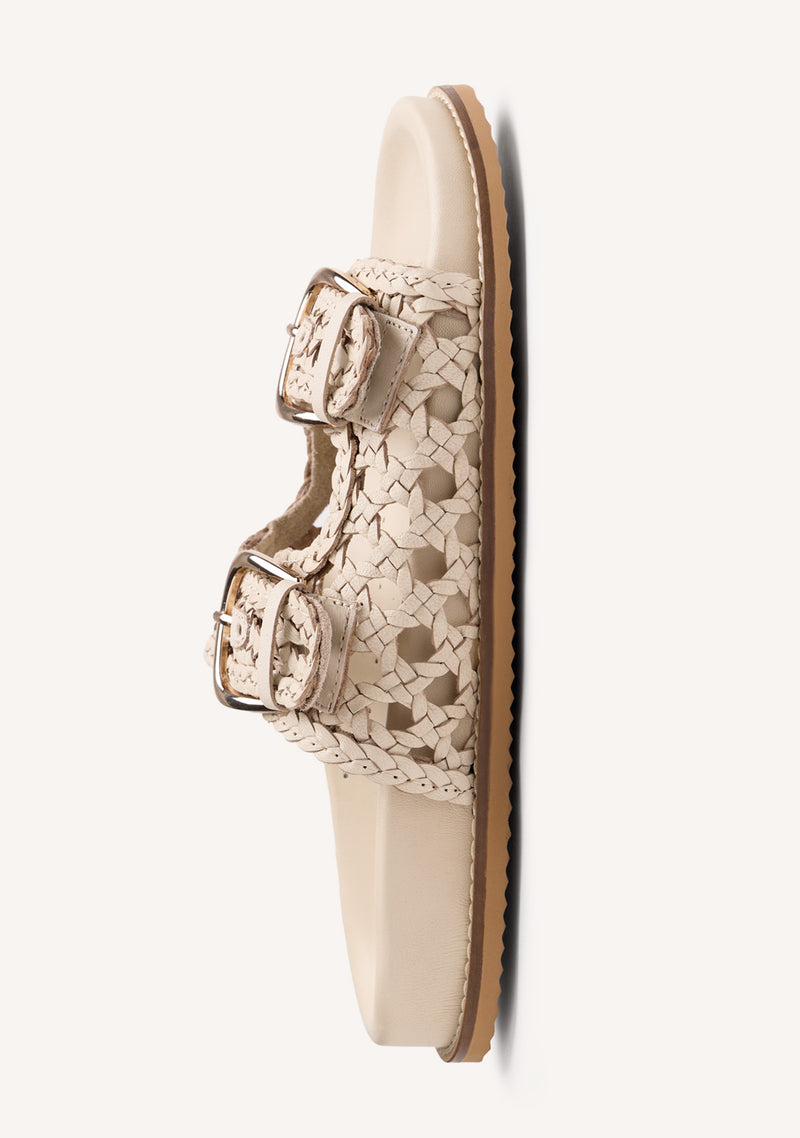 BRAIDED LEATHER BIO SANDALS OGUNQUIT