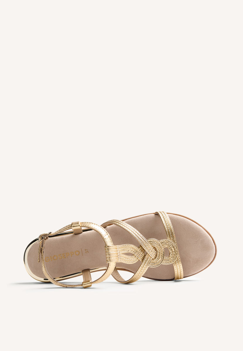 SANDALES COMPENSÉES CUIR BRILLANCE REDDITCH