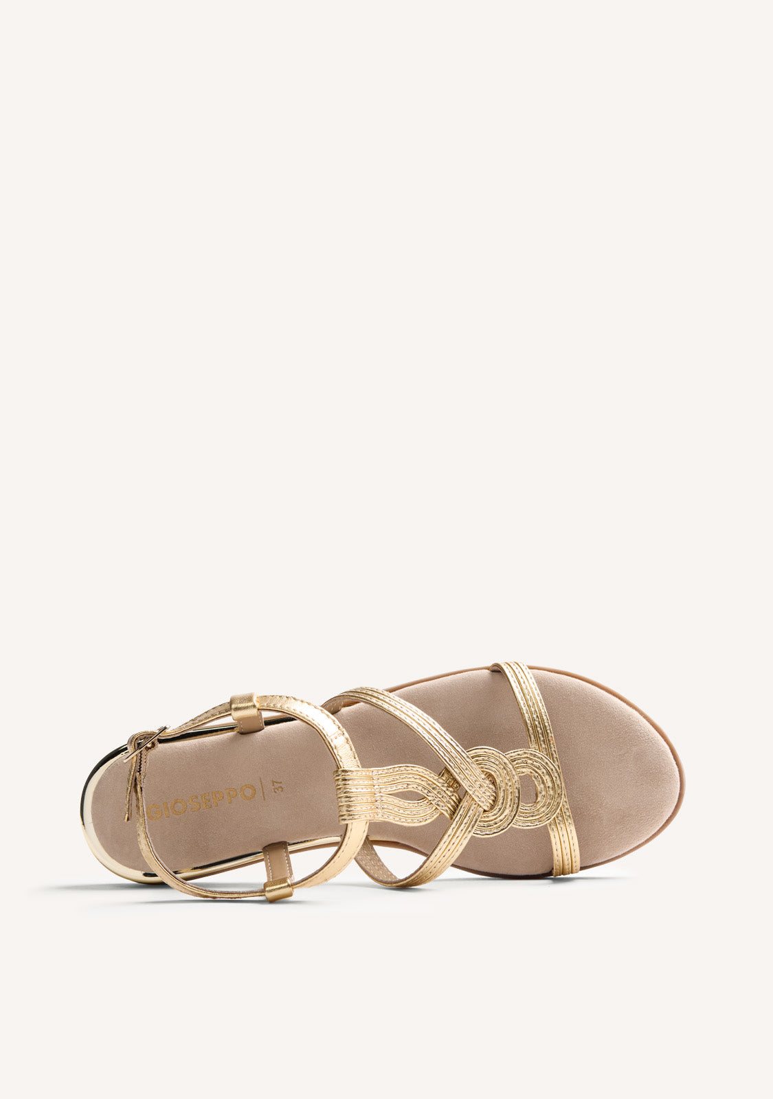 SANDALES COMPENSÉES CUIR BRILLANCE REDDITCH