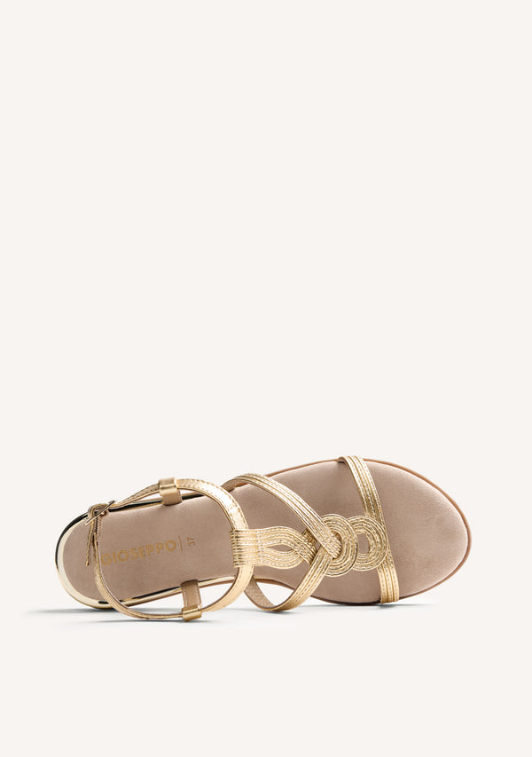 SANDALES COMPENSÉES CUIR BRILLANCE REDDITCH